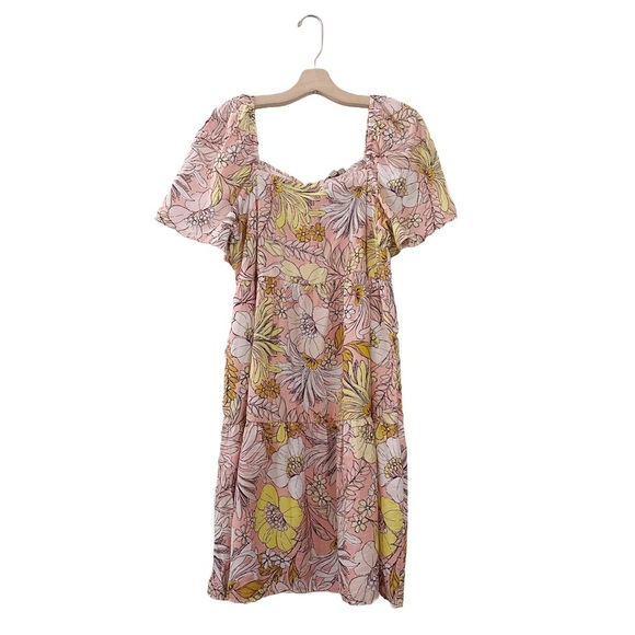 LOFT Dresses & Skirts - Loft Ann Taylor Floral Printed Dress Mini Flowers Spring Summer Wedding Guest